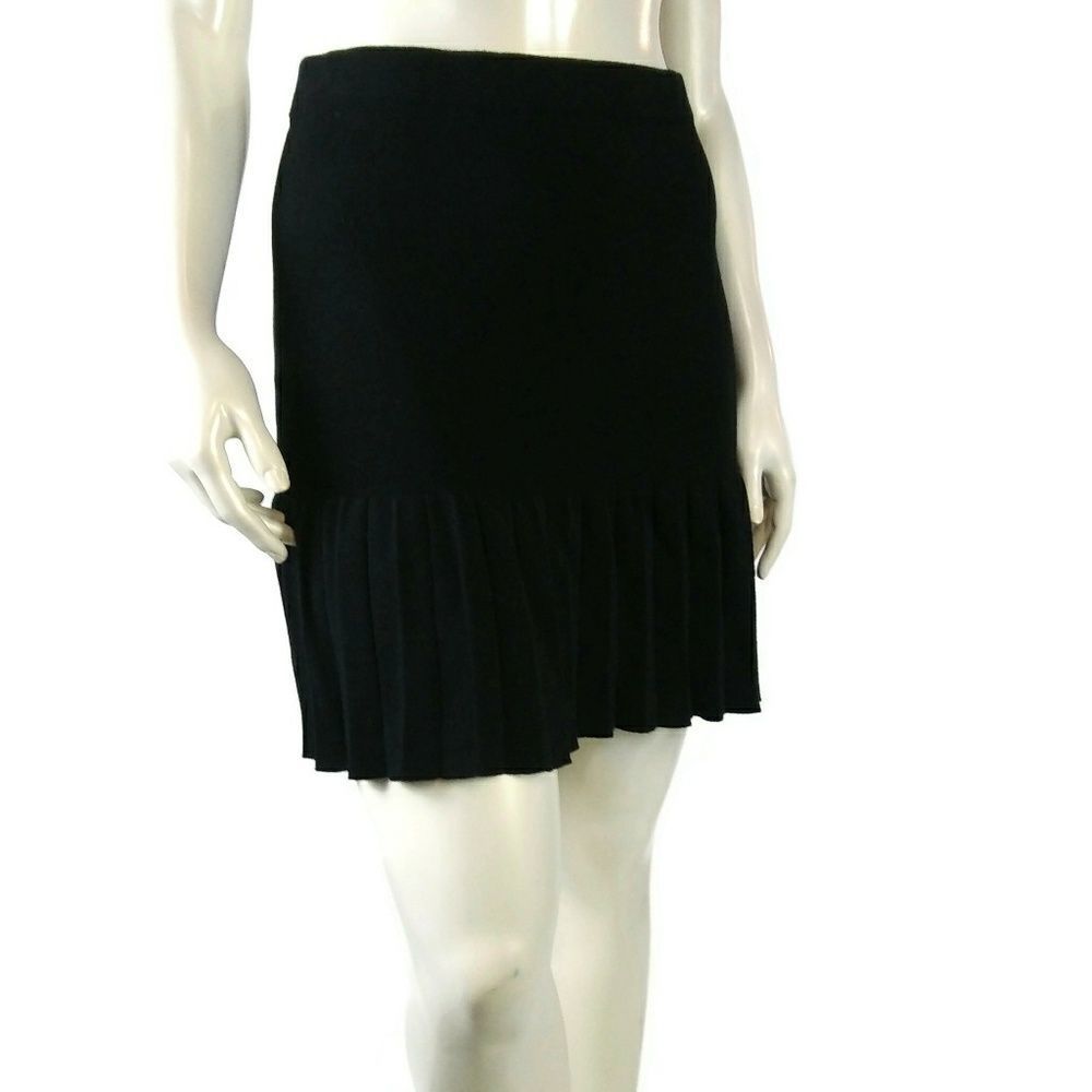 Womens Catherine Malandrino Large‎ Black Mini Skirt